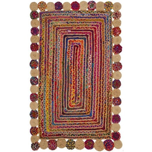 Safavieh Cape Cod Hand Woven Runner Rug, Red and Multi Color - 2 ft.-3 in. x 8 ft. - CAP201A-28