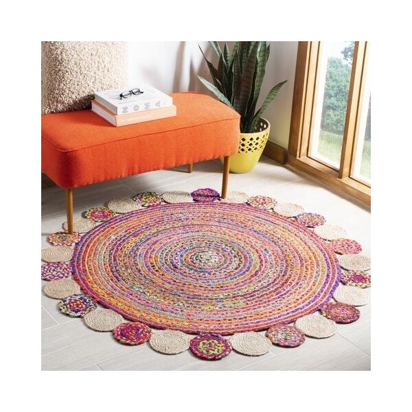 Safavieh Cape Cod Hand Woven Runner Rug, Red and Multi Color - 2 ft.-3 in. x 8 ft. - CAP201A-28