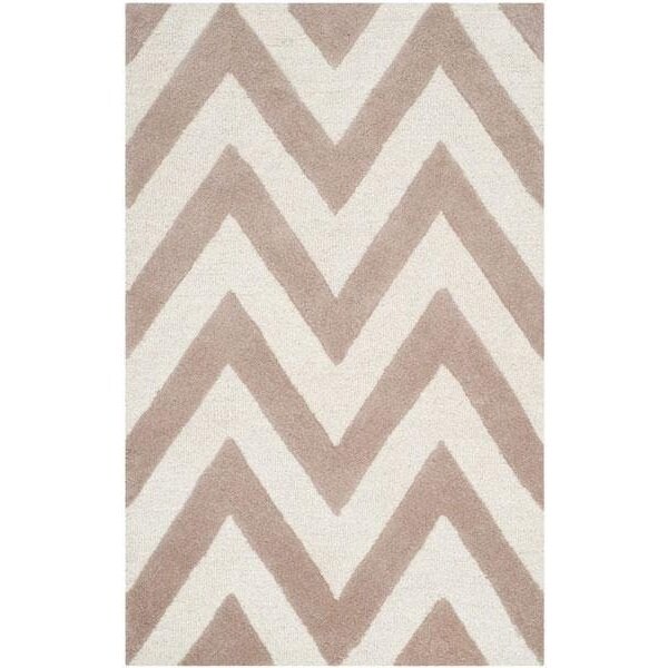 Safavieh Cambridge Hand Tufted Runner Rug- Beige - Ivory- 2 ft. 6 in. x 6 ft. - CAM139J-26
