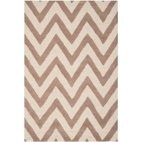 Safavieh Cambridge Hand Tufted Runner Rug- Beige - Ivory- 2 ft. 6 in. x 6 ft. - CAM139J-26