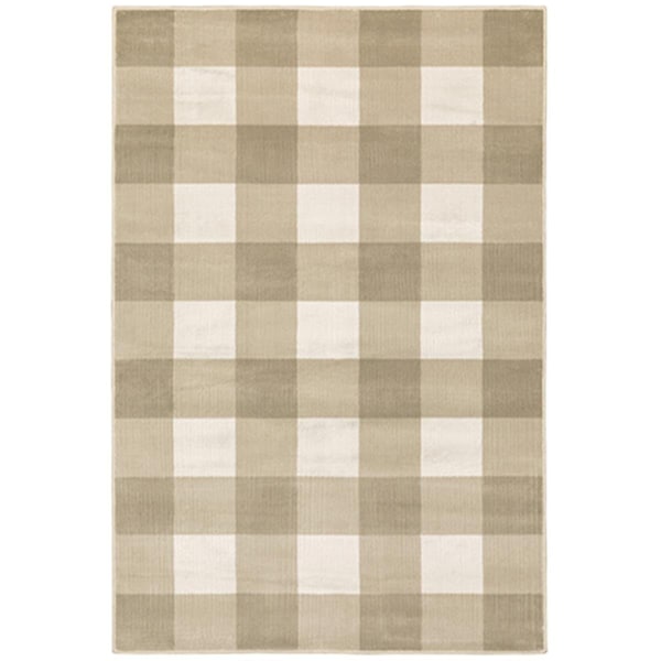 Oriental Weavers 7 ft. 10 in. x 10 ft. Georgia 678A0 Rectangle Area RugBeige - G678A0240305ST