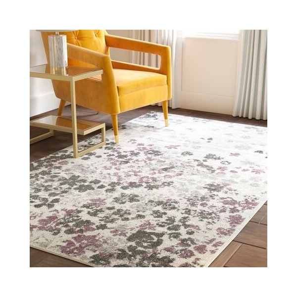 Safavieh Adirondack Power Loomed Rectangle Area Rug, Ivory and Purple - 11 x 15 ft. - ADR115L-1115