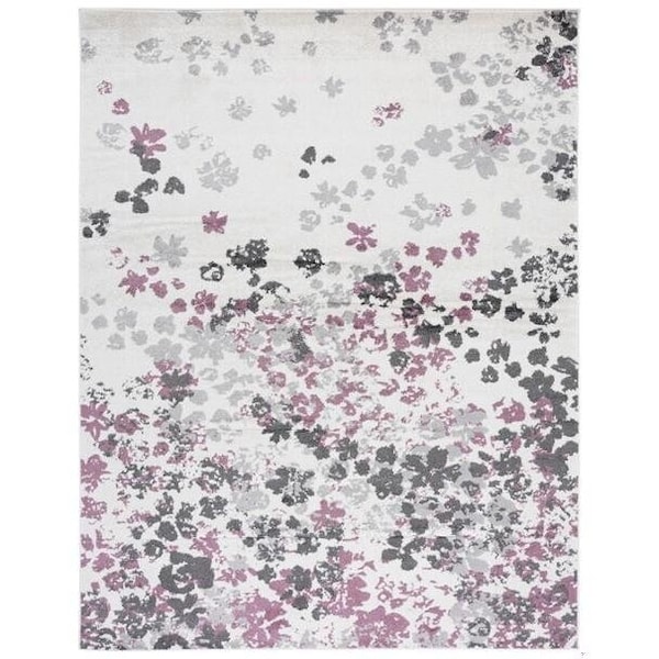 Safavieh Adirondack Power Loomed Rectangle Area Rug, Ivory and Purple - 11 x 15 ft. - ADR115L-1115