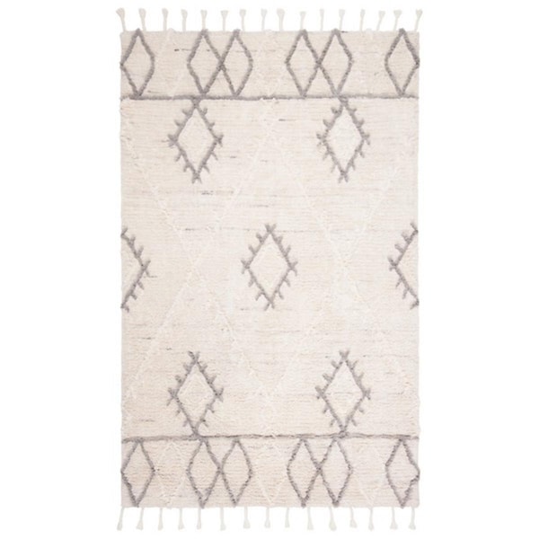 Safavieh 6 x 6 ft. Casablanca Contemporary Square Hand Tufted Rug, Ivory & Grey - CSB453A-6SQ