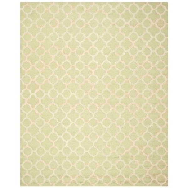 Safavieh Cambridge Hand Tufted Square Rugs, Light Green and Ivory - 6 x 6 ft. - CAM130B-6SQ
