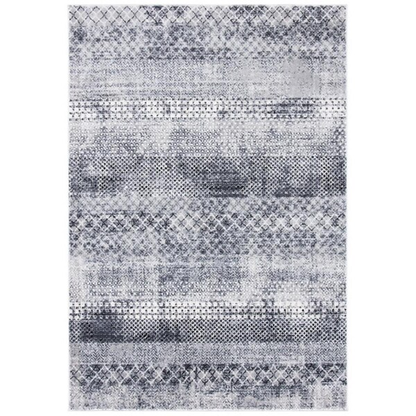 Safavieh 2 ft. 2 in. x 8 ft. Amelia 700 Contemporary Runner Power Loomed Rug - Gray & Ivory - ALA761F-28
