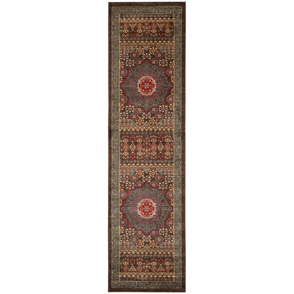 Safavieh 2 ft. 2 in. x 4 ft. Mahal Traditional Runner Area Rug, Navy & Red - MAH620C-24