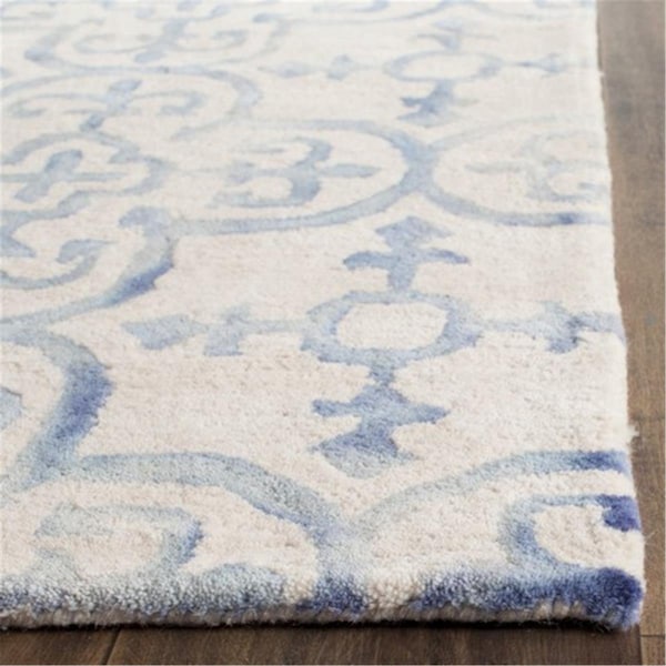 Safavieh Dip Dye Hand Tufted Runner Rug- Ivory - Blue- 2 ft. 3 in. x 8 ft. - DDY711A-28