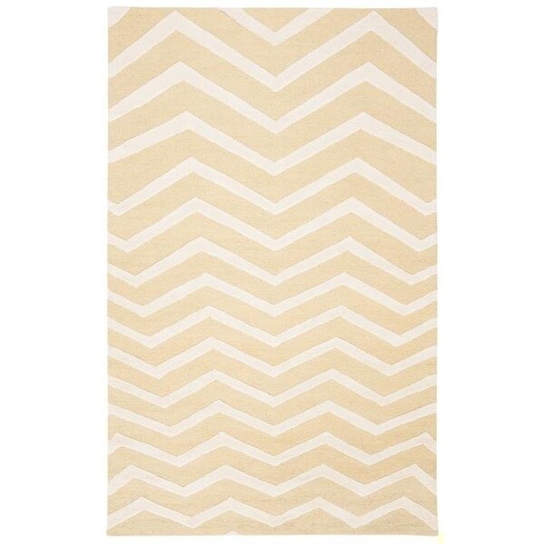 Safavieh Cambridge Hand Tufted Accent Rug, Light Gold - Ivory, 2 x 3 ft. - CAM714L-2