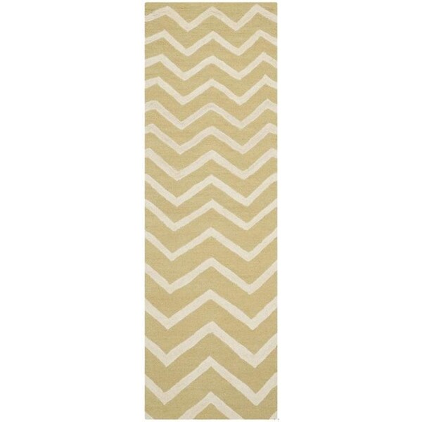 Safavieh Cambridge Hand Tufted Accent Rug, Light Gold - Ivory, 2 x 3 ft. - CAM714L-2
