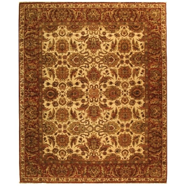 Safavieh Old World Runner Rug- Ivory-Rust 2 -6 Inch x 12 - OW115G-212