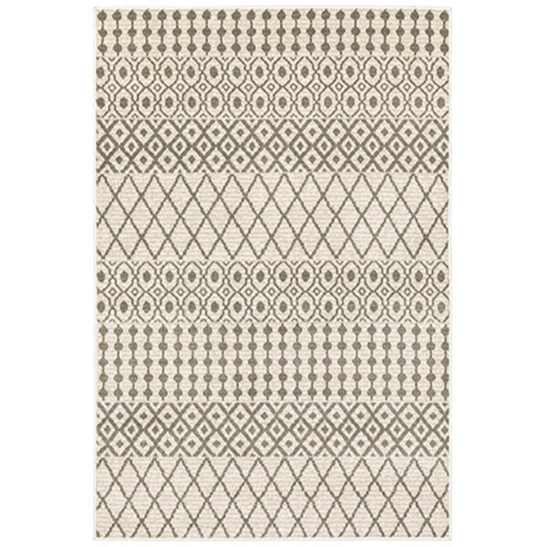 Oriental Weavers 7 ft. 10 in. x 10 ft. Georgia 717B0 Rectangle Area RugIvory - G717B0240305ST