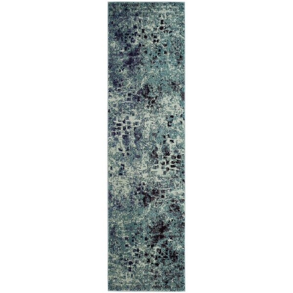 Safavieh Monaco Runner Area Rug, Light Blue and Multi - 2 ft. - 2 in. x 6 ft. - MNC225J-26