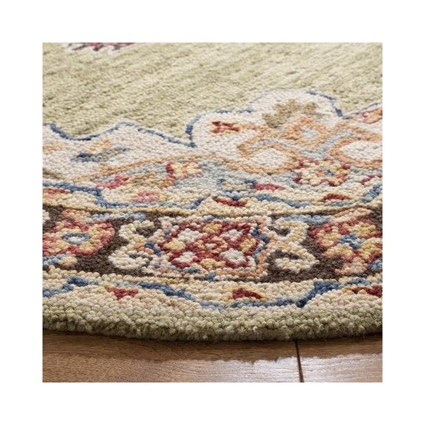 Safavieh Aspen Hand Tufted Square RugSage & Brown 7 x 7 ft. - APN506A-7SQ