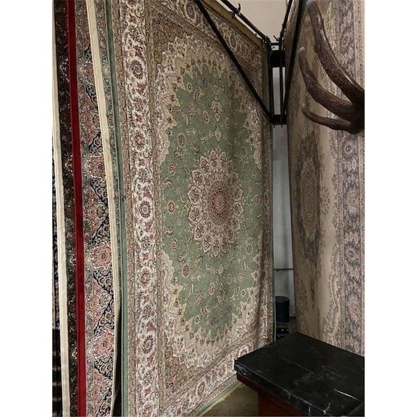 Standalone B7016Giv Rug, Green & Ivory - 7 x 7 in. - ST3199761