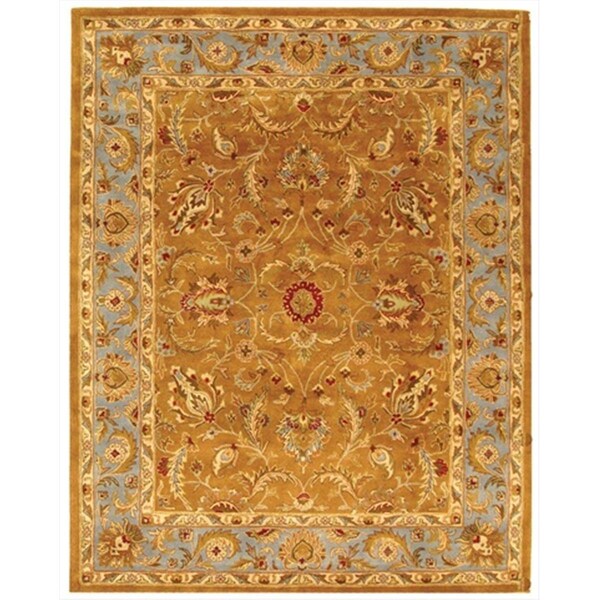 Safavieh 4 x 6 ft. Small Rectangle- Traditional Heritage Brown And Blue Hand Tufted Rug - HG812A-4