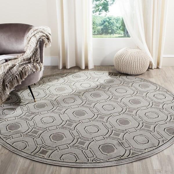 Safavieh 2 ft.-3 in. x 7 ft. Amherst Power Loomed Runner Rug, Light Grey and Ivory - AMT431B-27