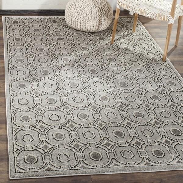 Safavieh 2 ft.-3 in. x 7 ft. Amherst Power Loomed Runner Rug, Light Grey and Ivory - AMT431B-27
