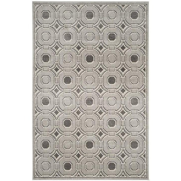 Safavieh 2 ft.-3 in. x 7 ft. Amherst Power Loomed Runner Rug, Light Grey and Ivory - AMT431B-27