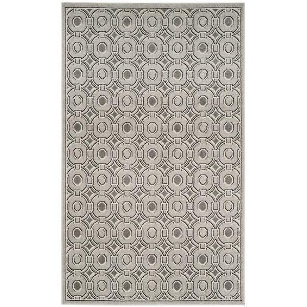 Safavieh 2 ft.-3 in. x 7 ft. Amherst Power Loomed Runner Rug, Light Grey and Ivory - AMT431B-27