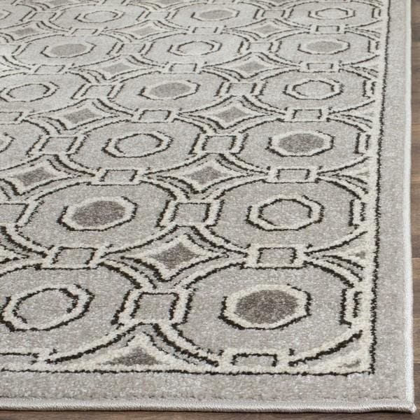 Safavieh 2 ft.-3 in. x 7 ft. Amherst Power Loomed Runner Rug, Light Grey and Ivory - AMT431B-27