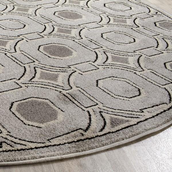 Safavieh 2 ft.-3 in. x 7 ft. Amherst Power Loomed Runner Rug, Light Grey and Ivory - AMT431B-27