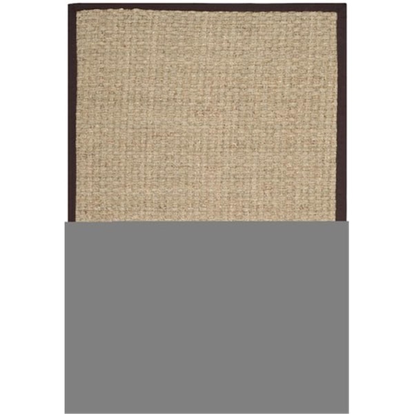 Safavieh Natural Fiber Power Loomed Runner Rug- Natural - Dark Brown- 2 ft. 6 in. x 8 ft. - NF114K-28