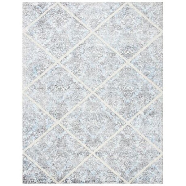 Safavieh 4 x 6 ft. Artistry 600 Contemporary Rectangle Area Rug, Ivory & Blue - ARR667M-4