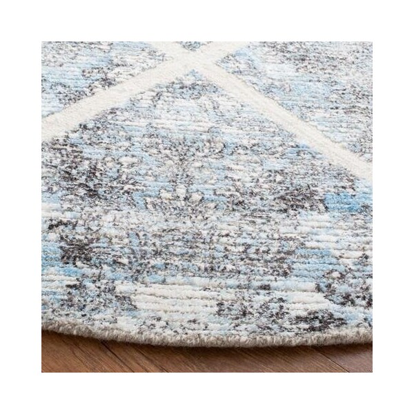 Safavieh 4 x 6 ft. Artistry 600 Contemporary Rectangle Area Rug, Ivory & Blue - ARR667M-4
