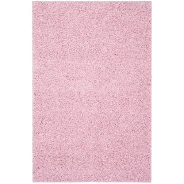 Safavieh 3 x 5 ft. Small Rectangle Athens Shag Power Loomed RugPink - SGA119P-3