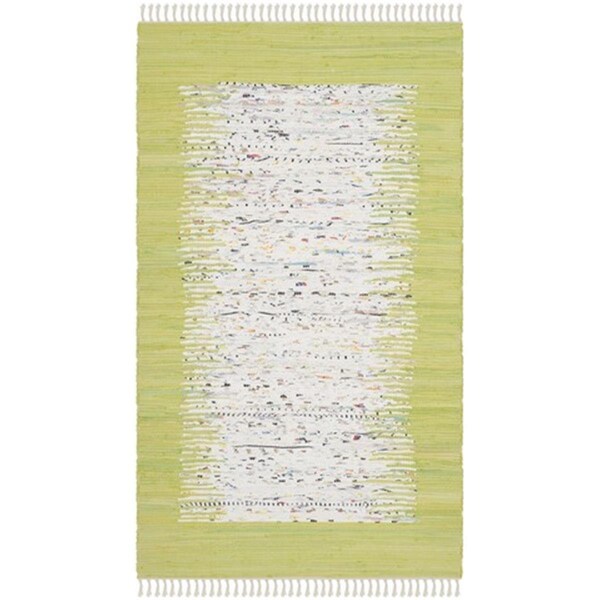 Safavieh Montauk Hand Woven Small Rectangle Rug- Ivory - Citron- 4 x 6 ft. - MTK711J-4