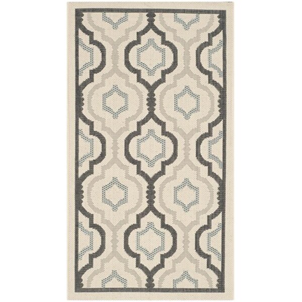 Safavieh Courtyard Power Loomed Accent Rug- Beige - Black- 2 X 3 Ft. 7 In. - CY7938-256A18-2