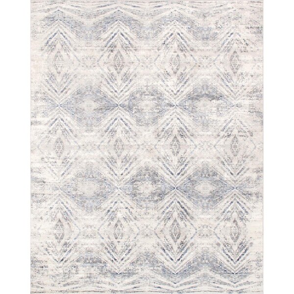 Pasargad Home 4 x 6 ft Efes Design Power Loom Area Rug Light Grey - PD193B 4X6