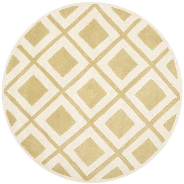 Safavieh Chatham Hand Tufted Rectangle Rug- Gold - Ivory- 2 x 3 ft. - CHT759L-2