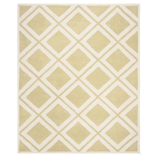 Safavieh Chatham Hand Tufted Rectangle Rug- Gold - Ivory- 2 x 3 ft. - CHT759L-2