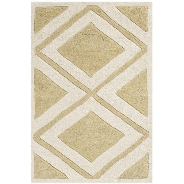 Safavieh Chatham Hand Tufted Rectangle Rug- Gold - Ivory- 2 x 3 ft. - CHT759L-2