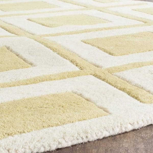 Safavieh Chatham Hand Tufted Rectangle Rug- Gold - Ivory- 2 x 3 ft. - CHT759L-2
