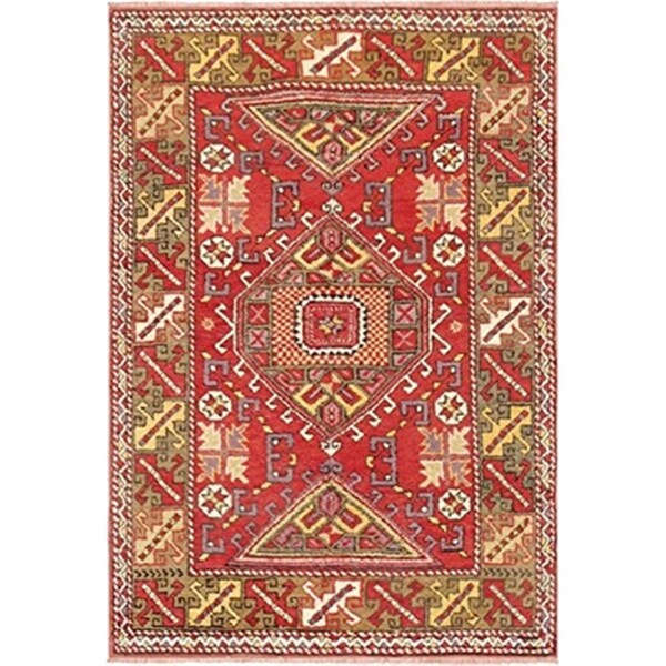 Pasargad Carpets 4 Ft. 1 In. X 6 Ft. Vintage Oushak Collection Hand Knotted Lambs Wool Area Rug - 51881
