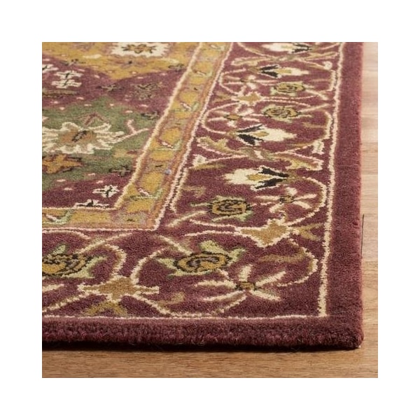 Safavieh 2 x 3 ft. Accent Traditional Antiquity- Wine Hand Tufted Rug - AT57B-2