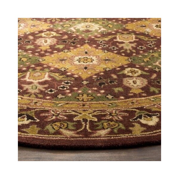 Safavieh 2 x 3 ft. Accent Traditional Antiquity- Wine Hand Tufted Rug - AT57B-2