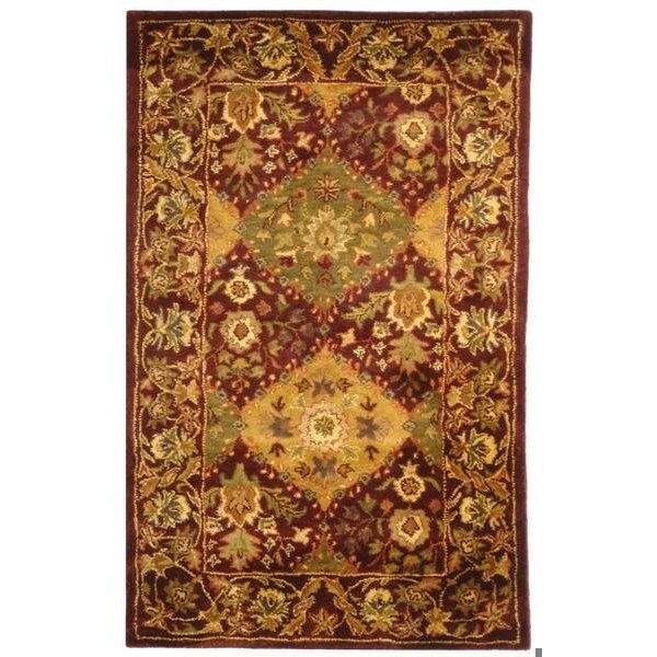 Safavieh 2 x 3 ft. Accent Traditional Antiquity- Wine Hand Tufted Rug - AT57B-2
