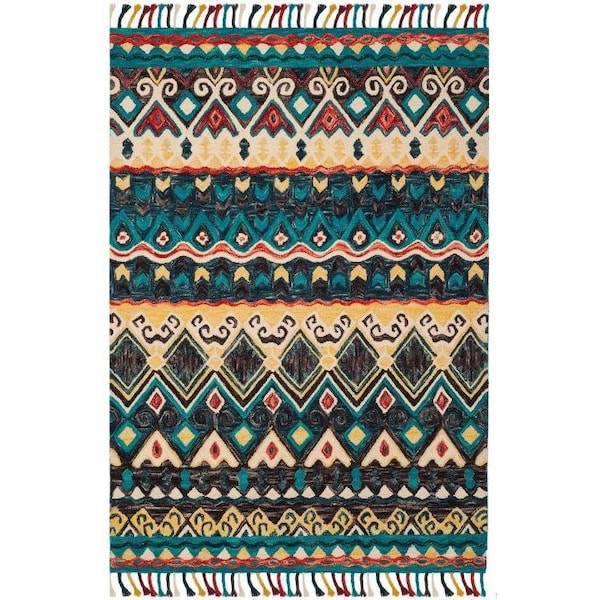 Safavieh Aspen Hand Tufted Accent RugBlue & Red 2 x 3 ft. - APN137A-2