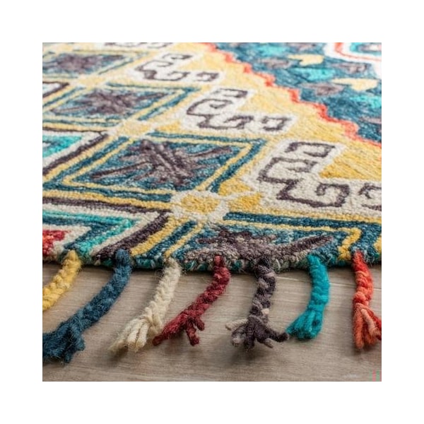 Safavieh Aspen Hand Tufted Accent RugBlue & Red 2 x 3 ft. - APN137A-2