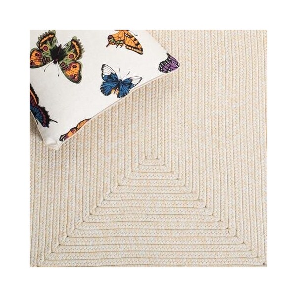 Safavieh 4 x 6 ft. Braided Contemporary Rectangle Hand Woven Area Rug, Ivory & Beige - BRD315B-4