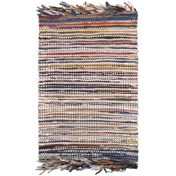 Safavieh Vintage Leather Hand Woven Medium Rectangle Area Rug, Multicolor - 6 X 9 Ft. - VTL373E-6