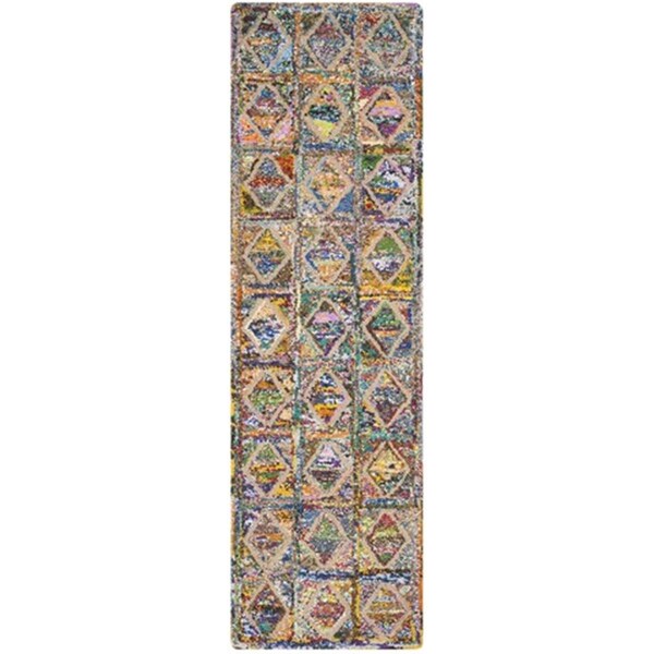 Safavieh Nantucket Hand Tufted Rectangle Rug- Multi- 2 ft. 3 in. x 9 ft. - NAN440A-29