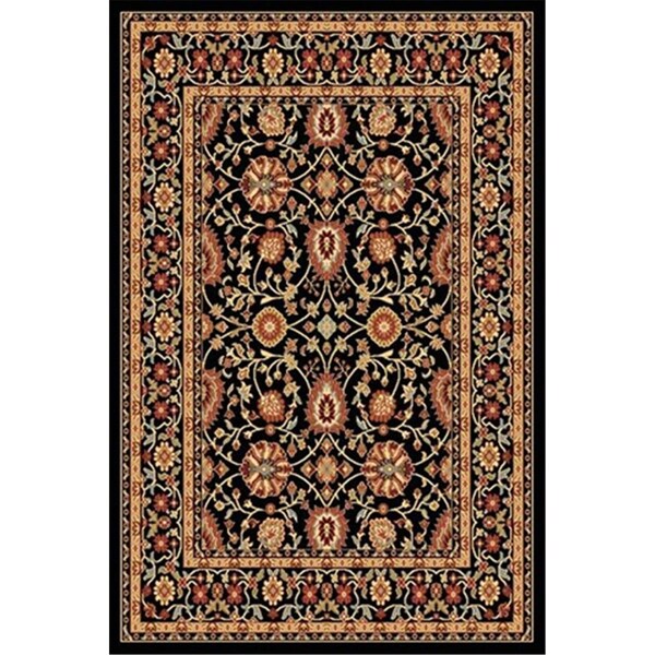 Dynamic Rugs Yazd 3.3 x 5.3 2803-090 Rug - Black-Black - YA352803090