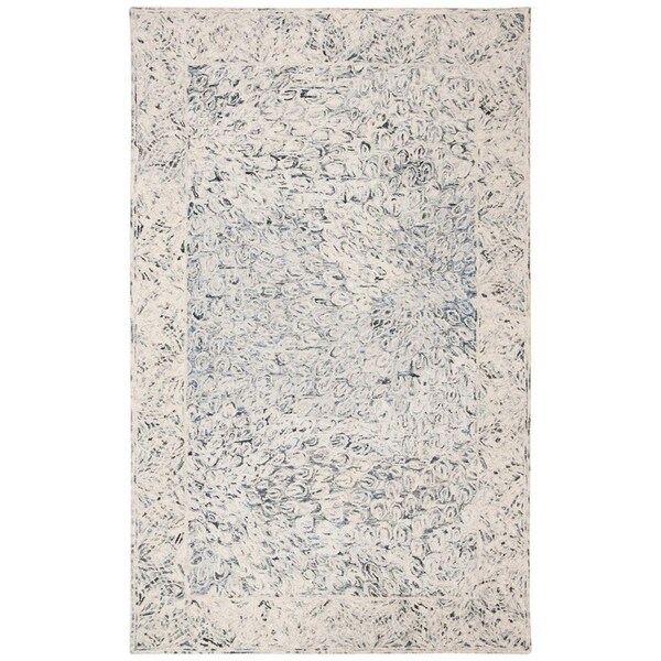 Safavieh 4 x 6 ft. Micro-Loop Hand Tufted Contemporary Rectangle RugCharcoal - MLP755H-4