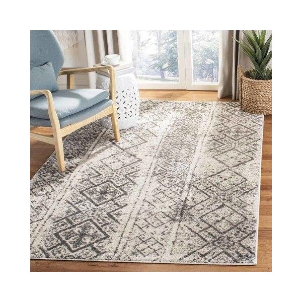 Safavieh 6 ft. Square Adirondack Area Rug Silver & Black - ADR111H-6SQ