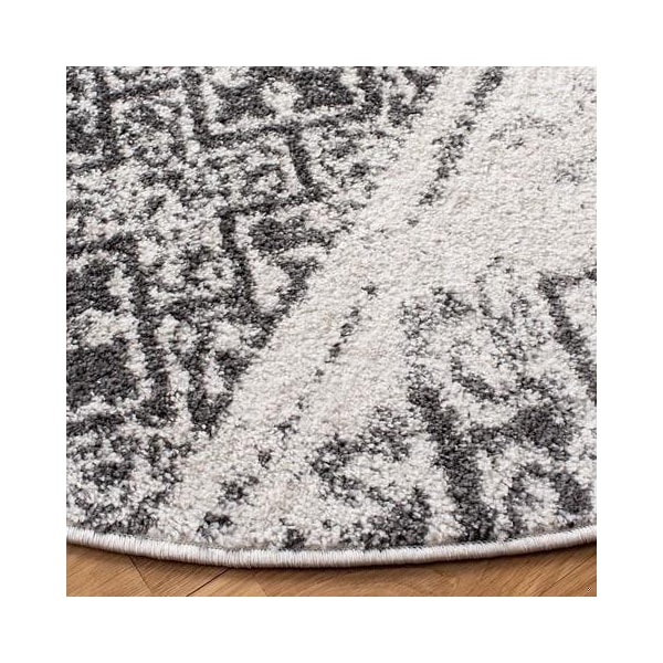 Safavieh 6 ft. Square Adirondack Area Rug Silver & Black - ADR111H-6SQ
